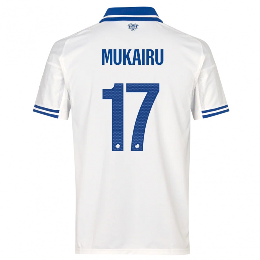 נשים כדורגל פול מוקאירו #17 לבן כחול ג'רזי ביתית 2025/26