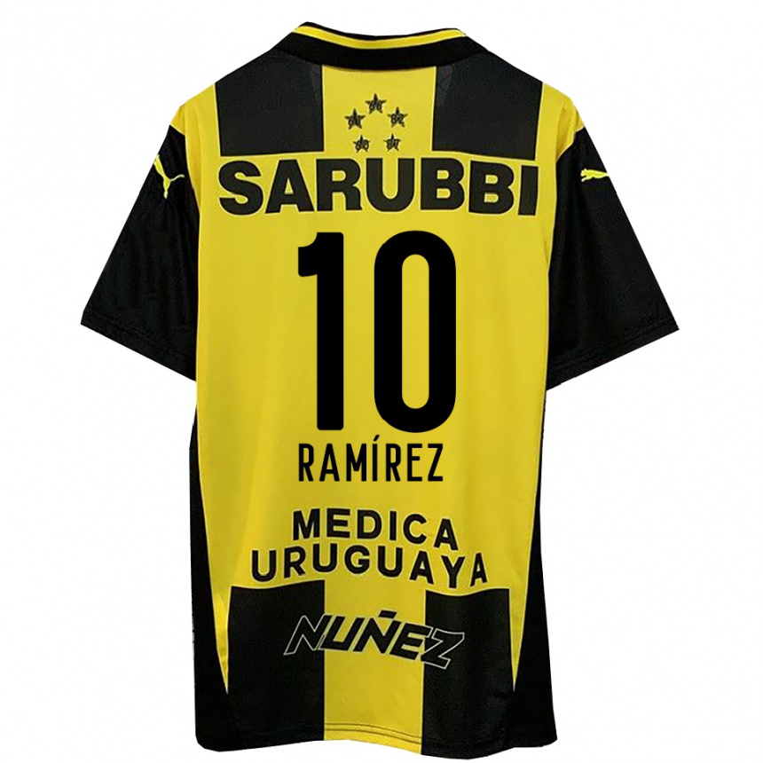 נשים כדורגל גסטון ראמירז #10 צהוב שחור ג'רזי ביתית 2025/26