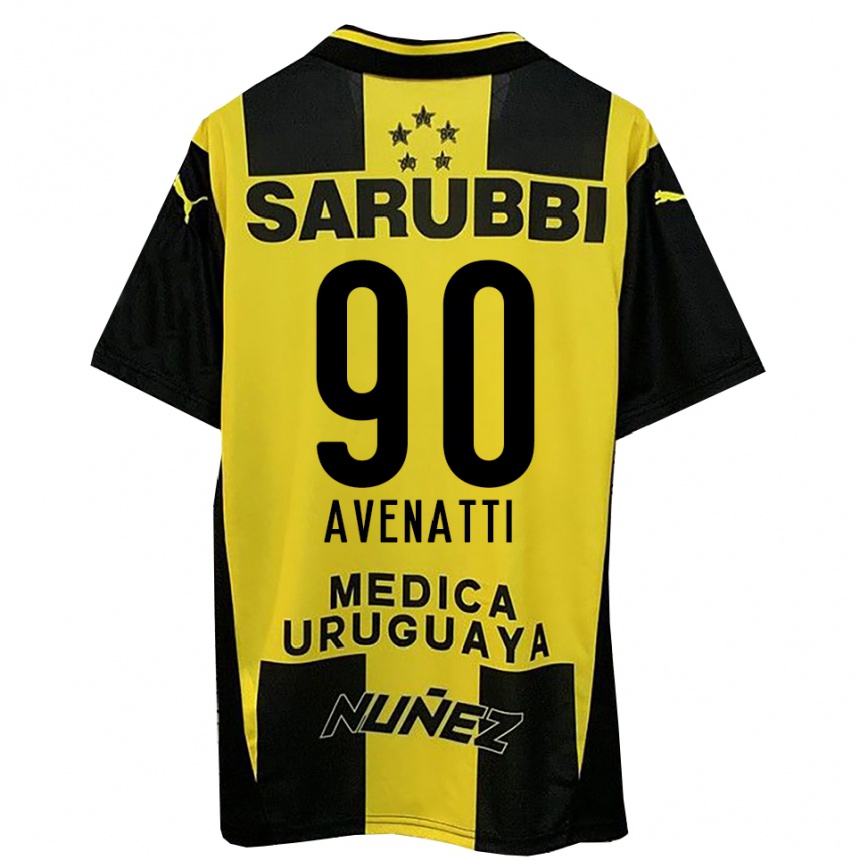 נשים כדורגל פליפה אוונאטי #90 צהוב שחור ג'רזי ביתית 2025/26