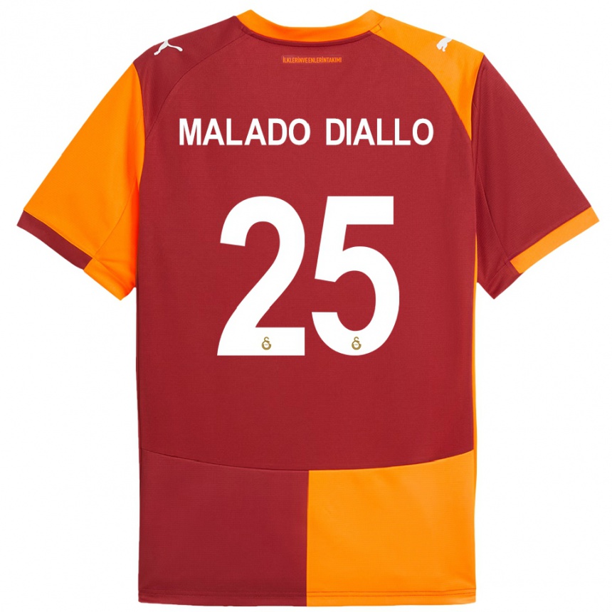 נשים כדורגל Hapsatou Malado Diallo #25 אדום כתום ג'רזי ביתית 2025/26