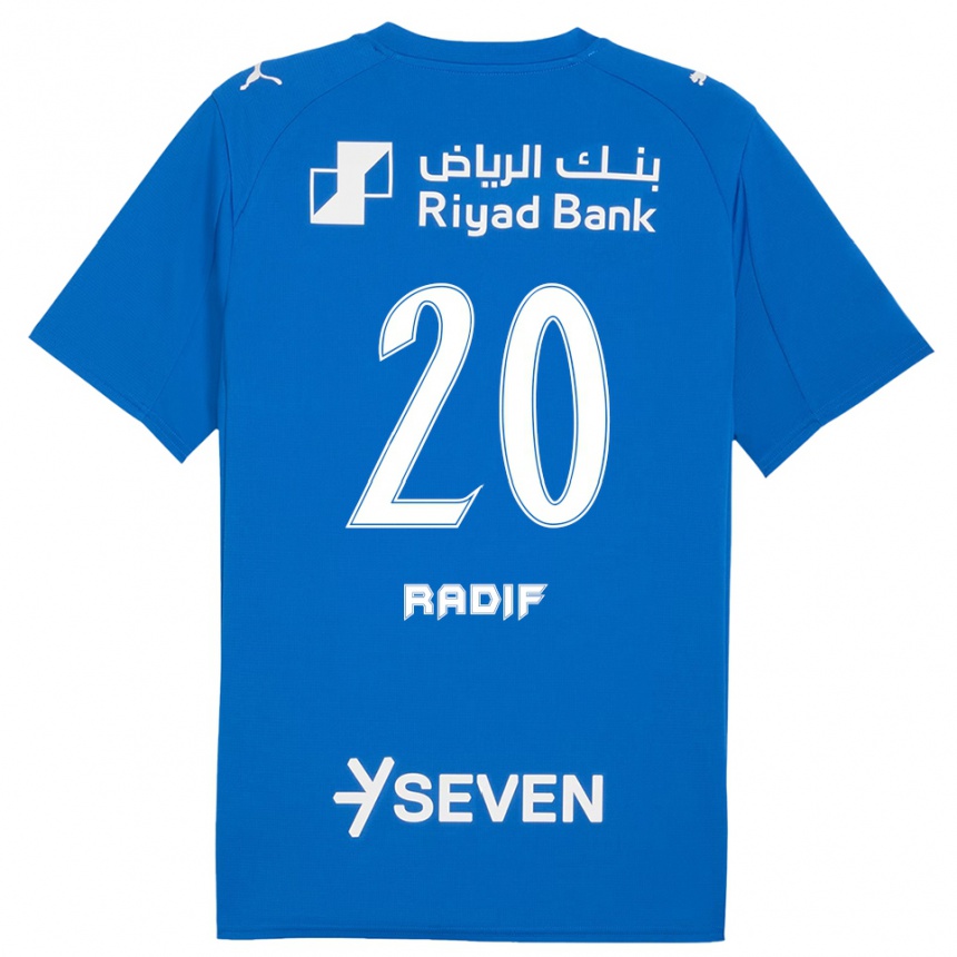 נשים כדורגל עבדאללה ראדיף #20 כחול לבן ג'רזי ביתית 2025/26