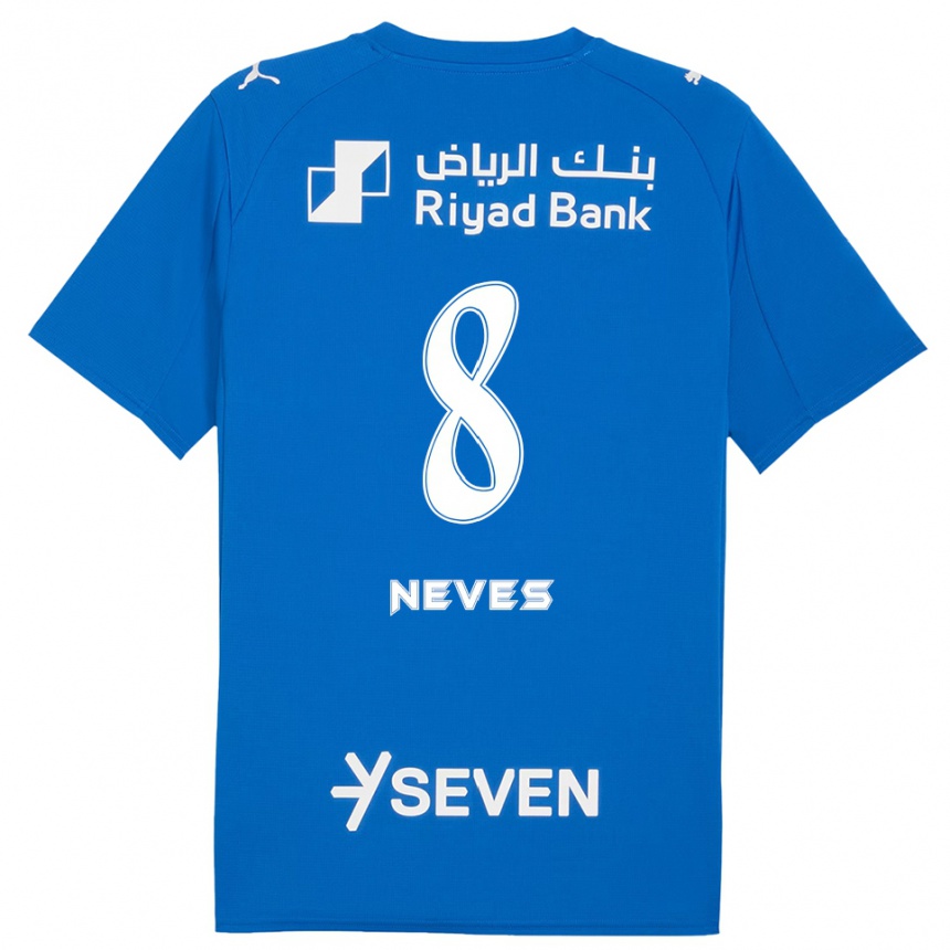 נשים כדורגל רובן נבס #8 כחול לבן ג'רזי ביתית 2025/26