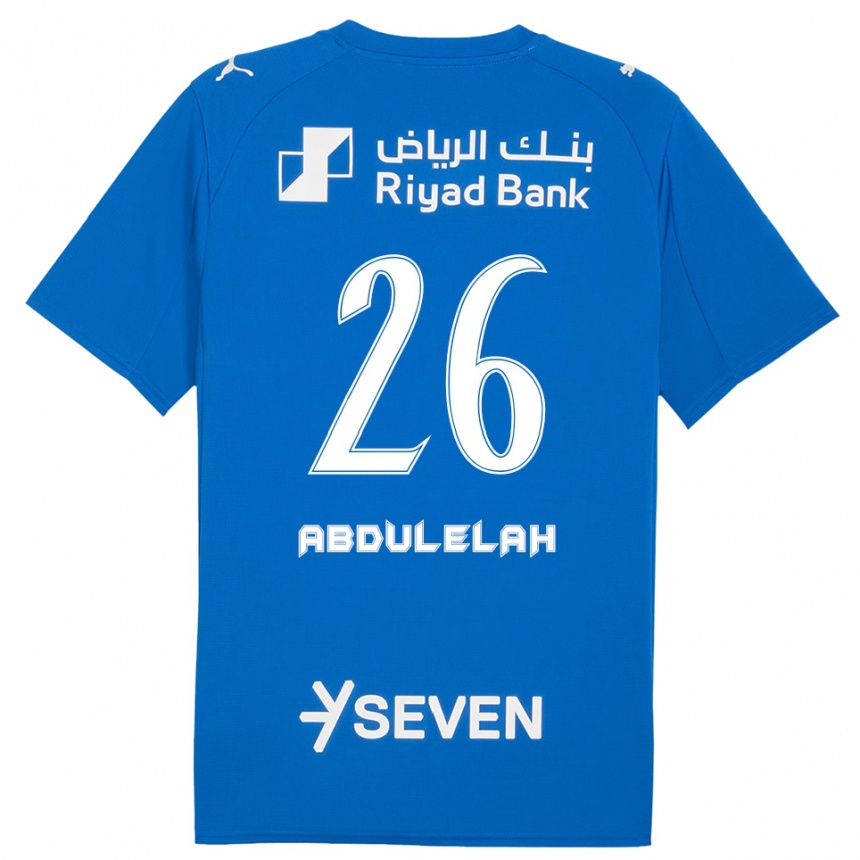 נשים כדורגל עבד אל-אילה אל-מאלכי #26 כחול לבן ג'רזי ביתית 2025/26