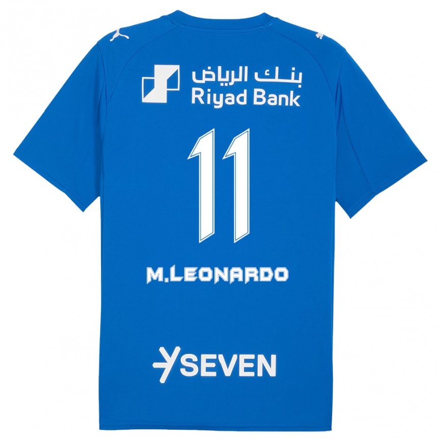 נשים כדורגל מרקוס לאונרדו #11 כחול לבן ג'רזי ביתית 2025/26