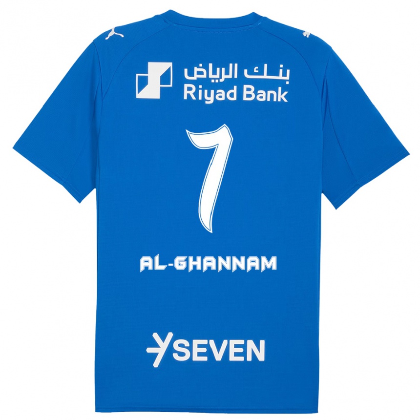 נשים כדורגל חאליד אל-רנאם #7 כחול לבן ג'רזי ביתית 2025/26