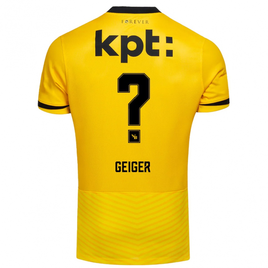 נשים כדורגל Gaspar Geiger #0 צהוב שחור ג'רזי ביתית 2025/26 נשים כדורגל Gaspar Geiger #0 צהוב שחור ג'רזי ביתית 2025/26