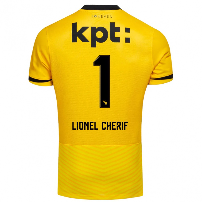 נשים כדורגל Kader Lionel Cherif #1 צהוב שחור ג'רזי ביתית 2025/26