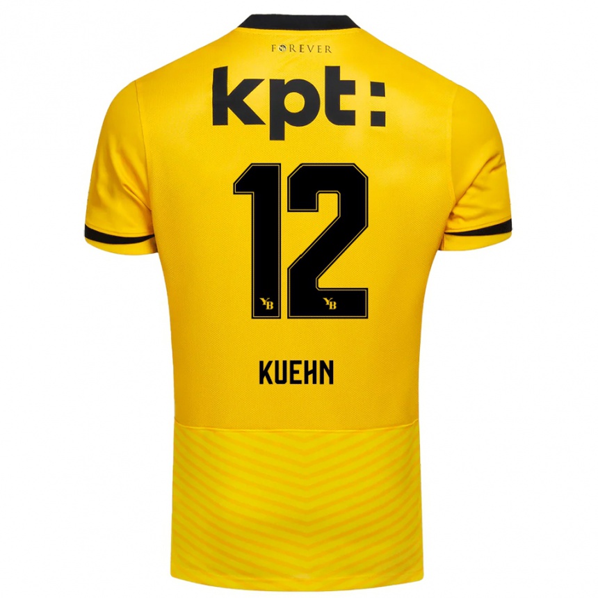 נשים כדורגל אתנה קואהן #12 צהוב שחור ג'רזי ביתית 2025/26