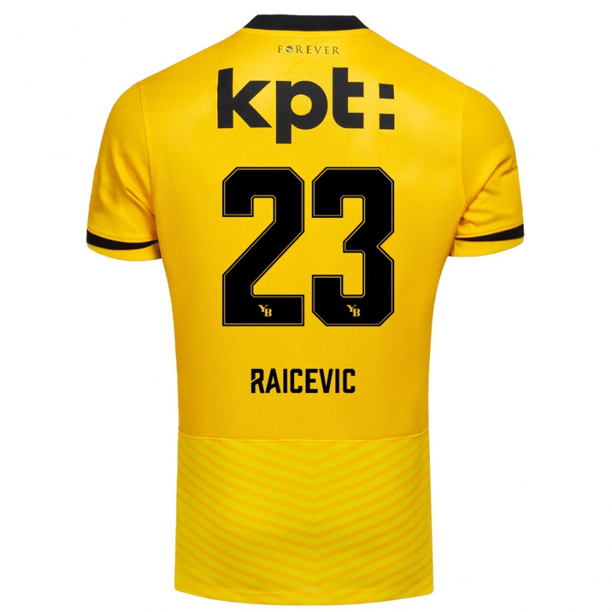 נשים כדורגל סטיבן רייצביץ׳ #23 צהוב שחור ג'רזי ביתית 2025/26