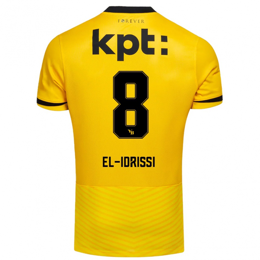 נשים כדורגל Ben El-Idrissi #8 צהוב שחור ג'רזי ביתית 2025/26