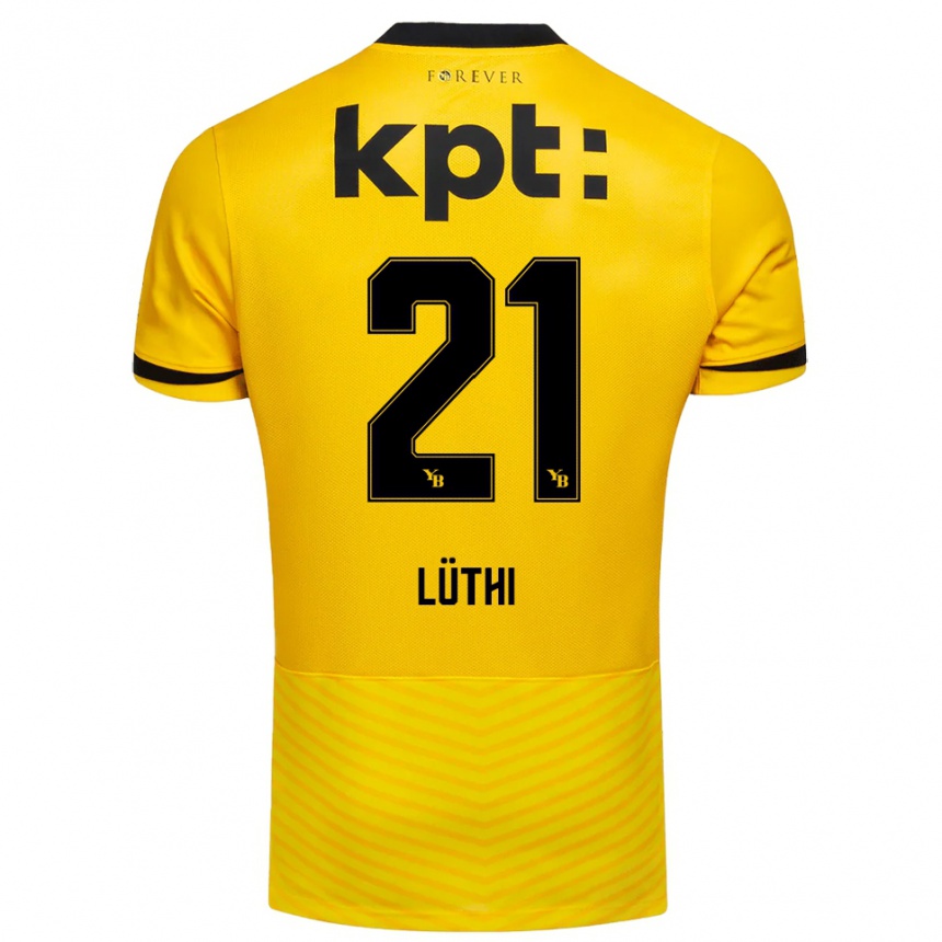 נשים כדורגל ג׳אניס לוטהי #21 צהוב שחור ג'רזי ביתית 2025/26