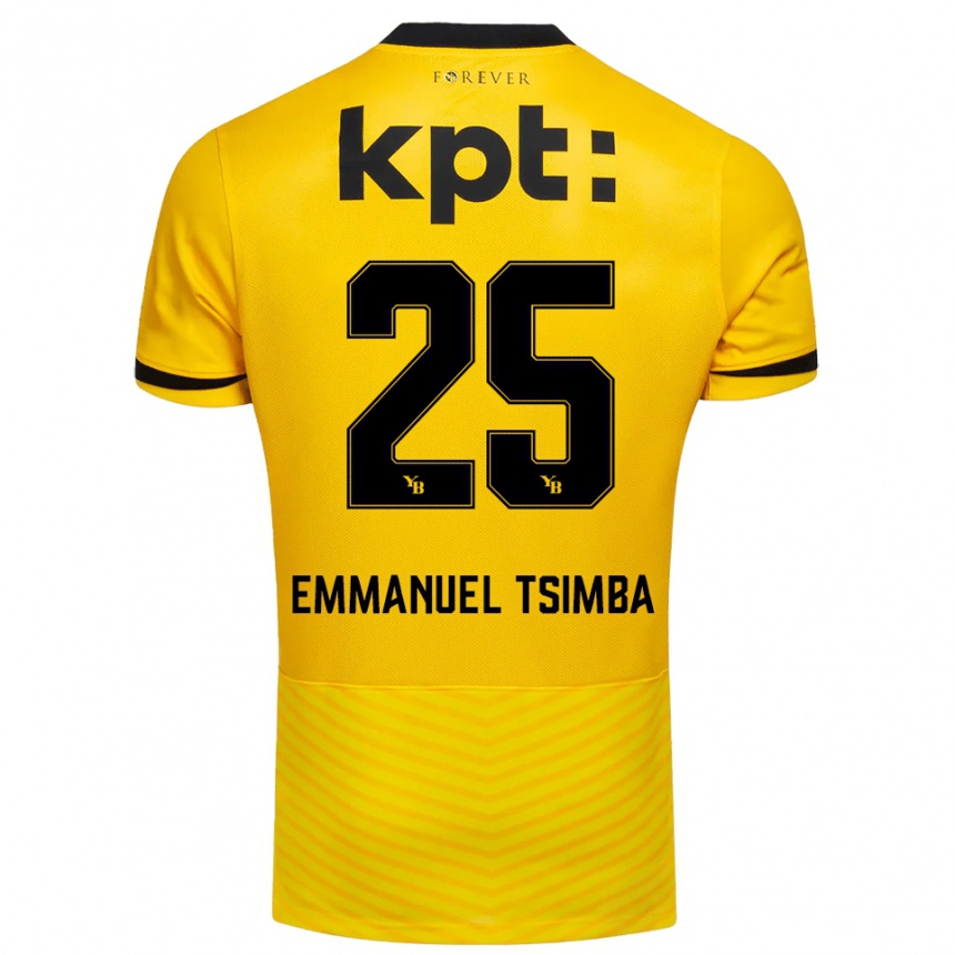 נשים כדורגל Felix Emmanuel Tsimba #25 צהוב שחור ג'רזי ביתית 2025/26