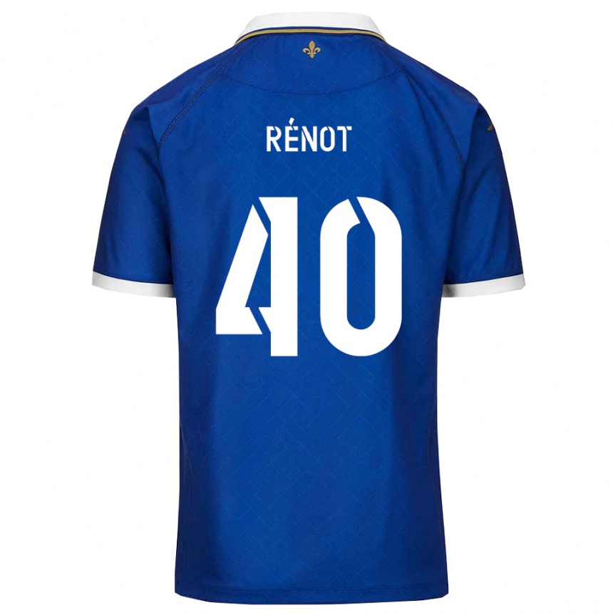 נשים כדורגל סבסטיאן רנו #40 כחול זהב ג'רזי ביתית 2025/26