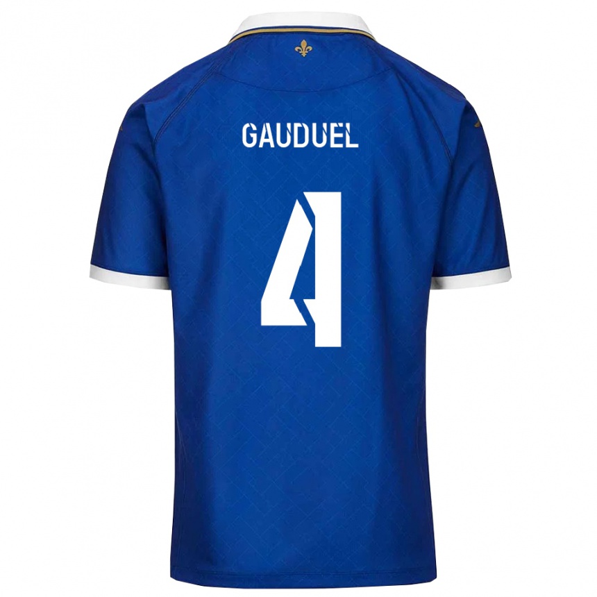 נשים כדורגל Sacha Gauduel #4 כחול זהב ג'רזי ביתית 2025/26