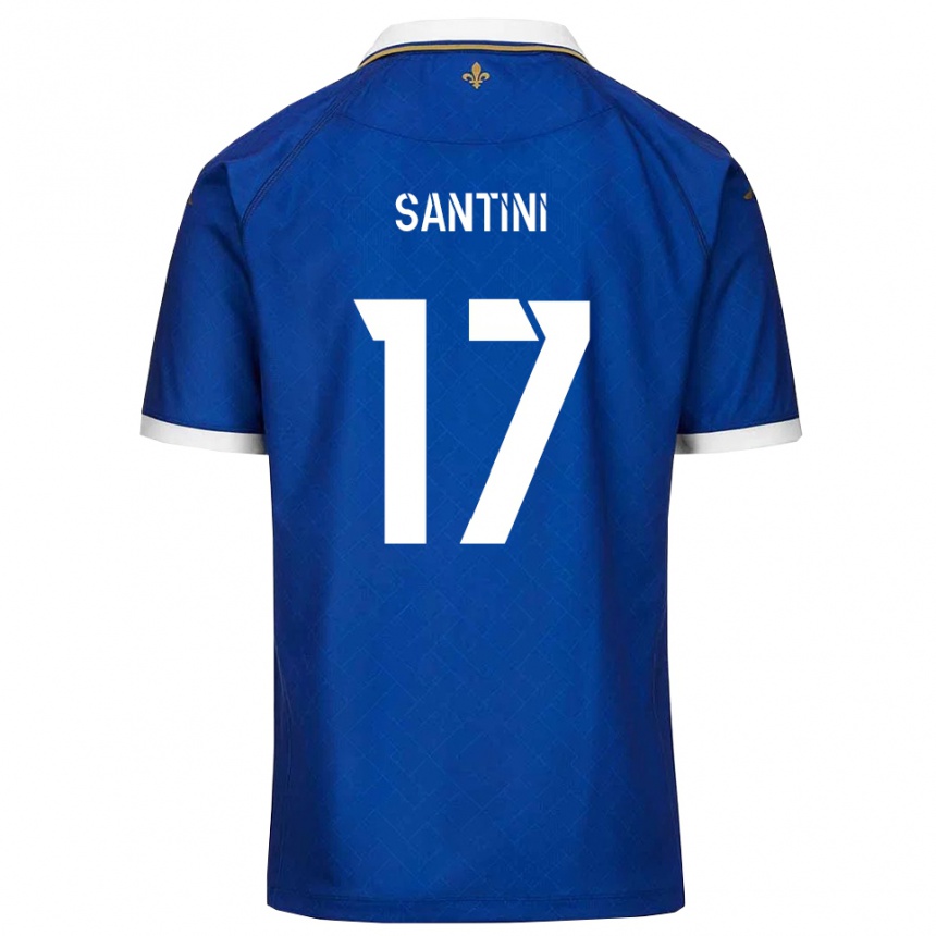 נשים כדורגל ג׳רמי סנטיני #17 כחול זהב ג'רזי ביתית 2025/26