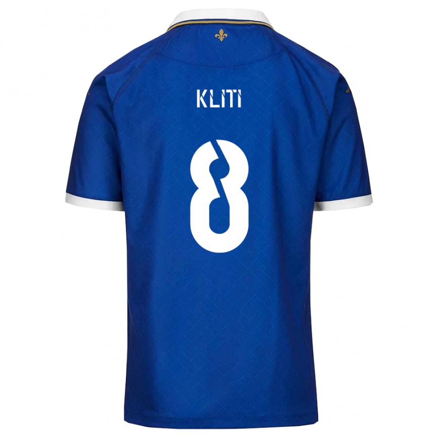נשים כדורגל Ayoub Kliti #8 כחול זהב ג'רזי ביתית 2025/26
