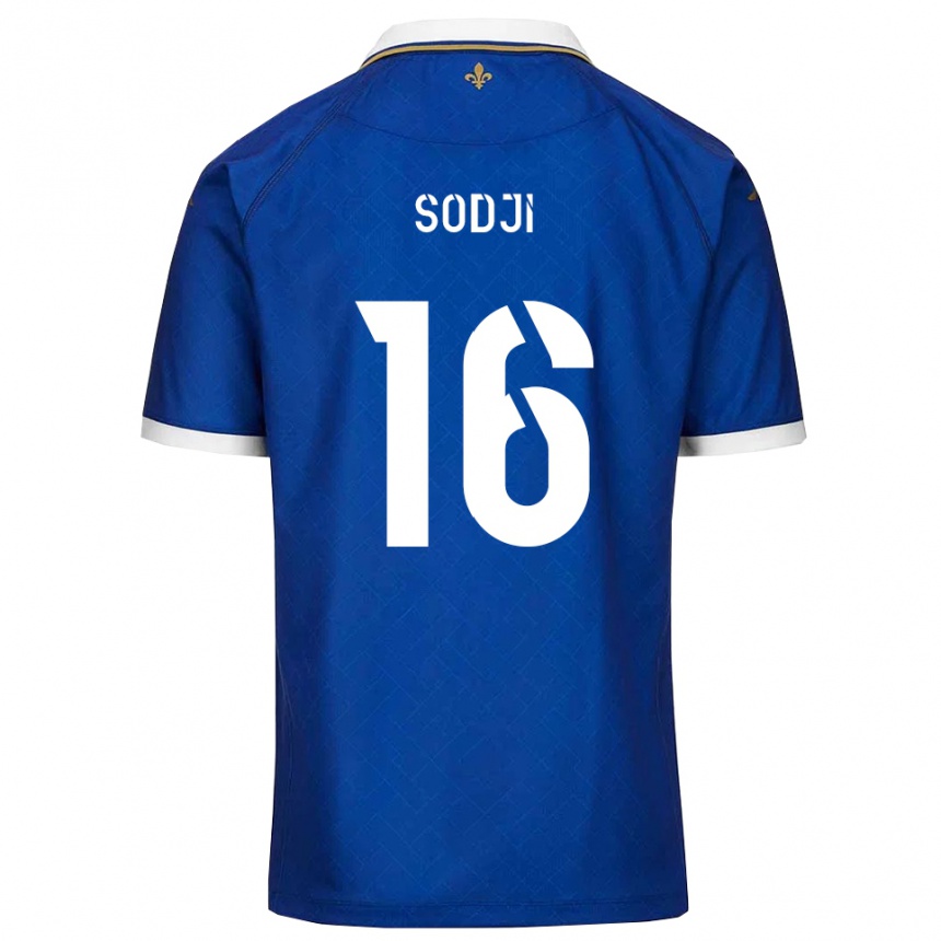 נשים כדורגל Alexandre Sodji #16 כחול זהב ג'רזי ביתית 2025/26