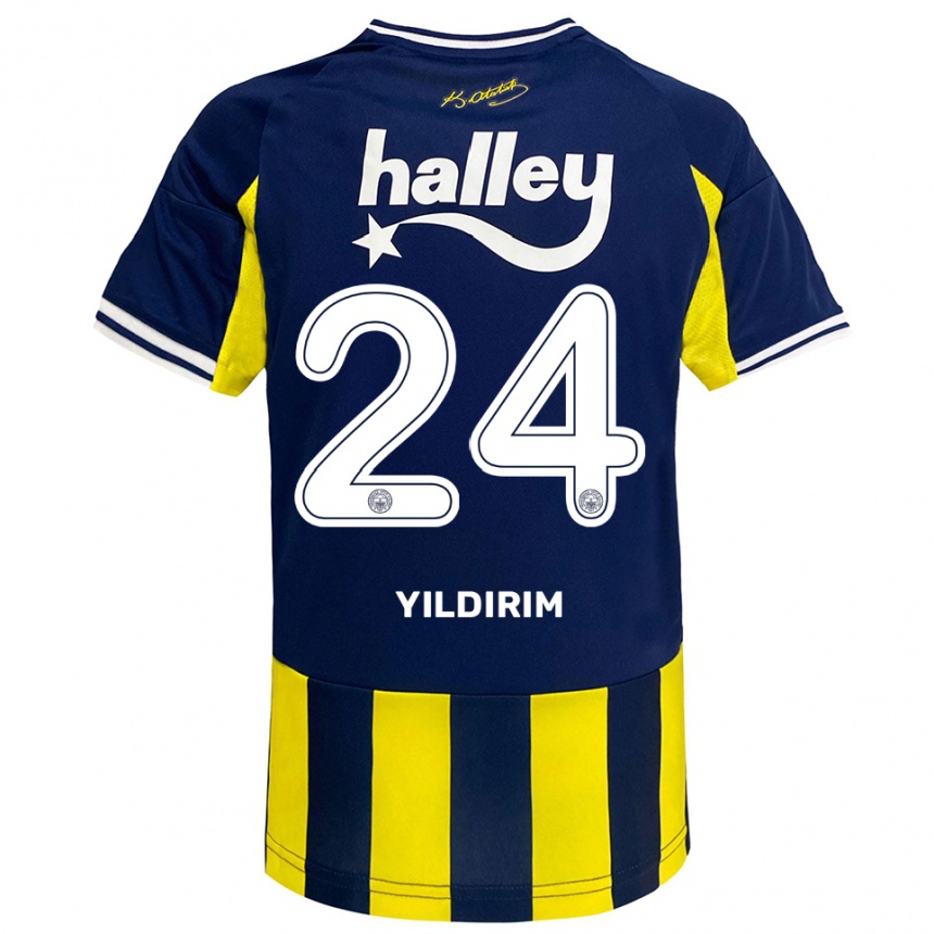 נשים כדורגל פאטוס אילדירים #24 צהוב כחול נייבי לבן ג'רזי ביתית 2025/26