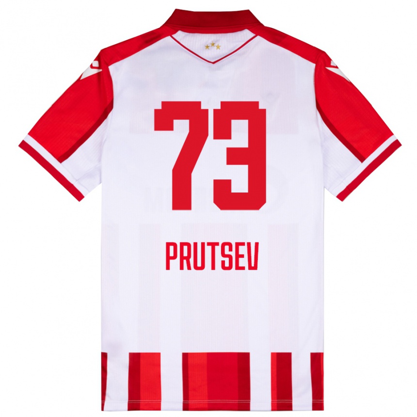 נשים כדורגל יגור פרוצב #73 אדום לבן ג'רזי ביתית 2025/26