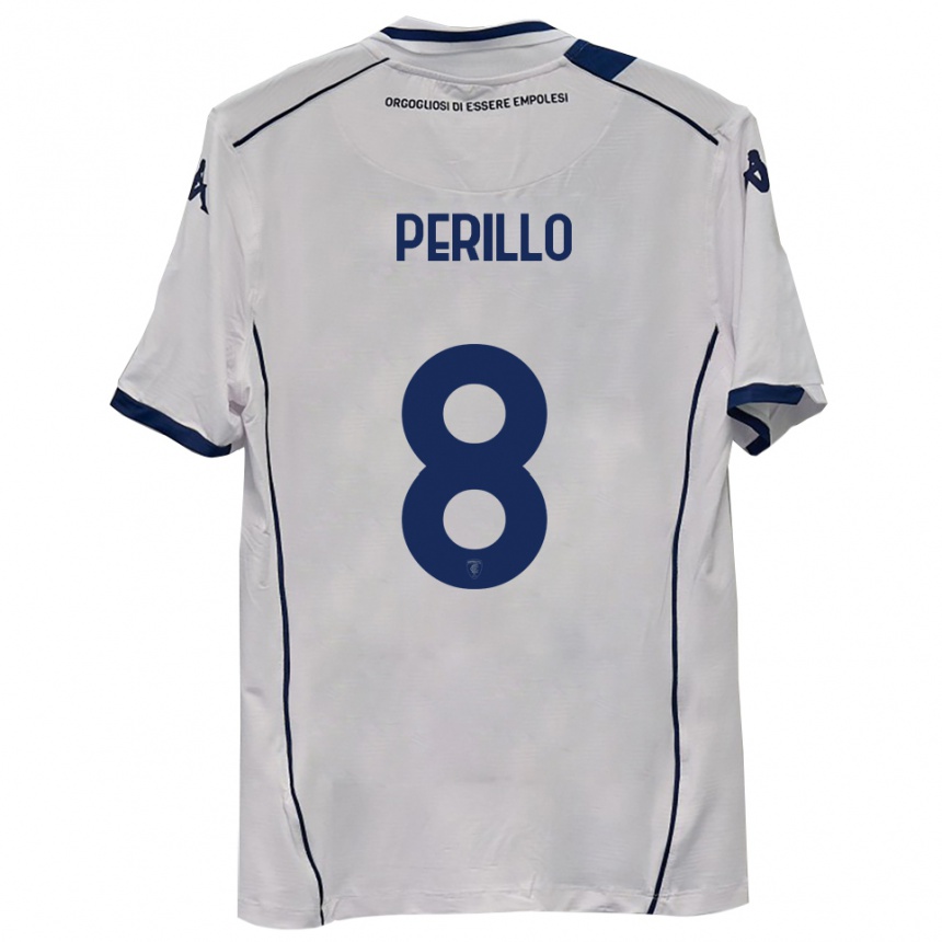 נשים כדורגל Edoardo Perillo #8 כחול כהה הרחק ג'רזי 2025/26