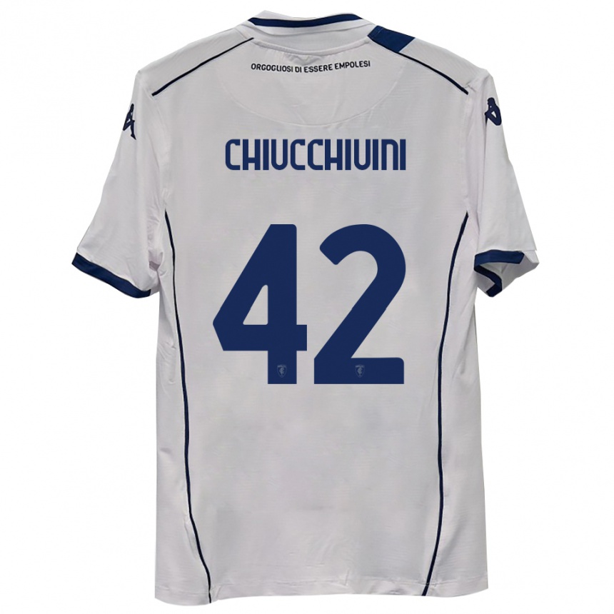 נשים כדורגל לורנצו צ'יוקייני #42 כחול כהה הרחק ג'רזי 2025/26