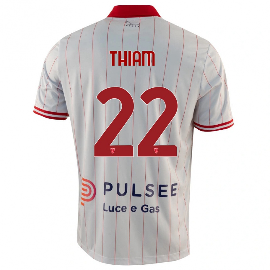 נשים כדורגל דמבה תיאם #22 לבן אדום כחול הרחק ג'רזי 2025/26