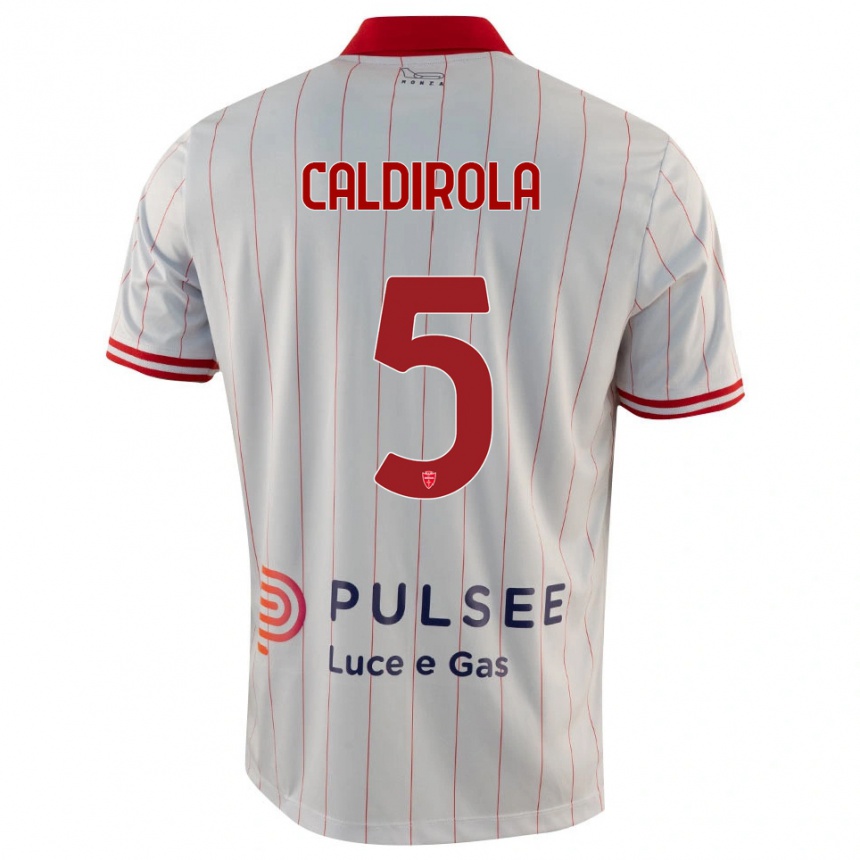 נשים כדורגל לוקה קלדירולה #5 לבן אדום כחול הרחק ג'רזי 2025/26