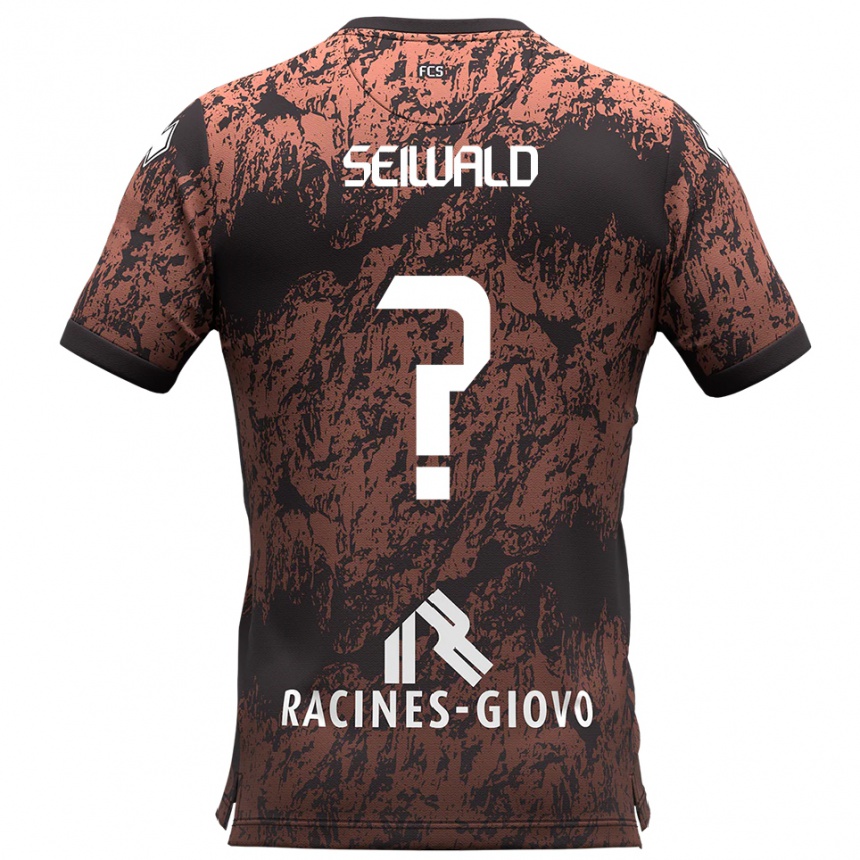 נשים כדורגל מקסימיליאן סיוואלד #0 חום שחור הרחק ג'רזי 2025/26