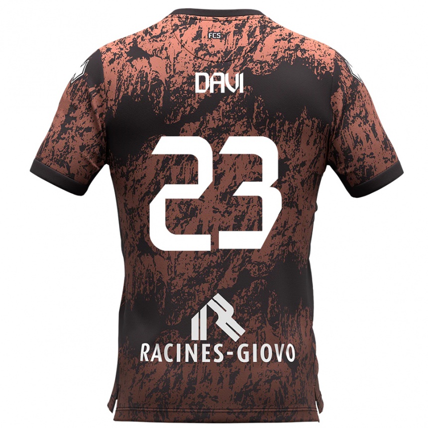 נשים כדורגל פדריקו דייבי #23 חום שחור הרחק ג'רזי 2025/26