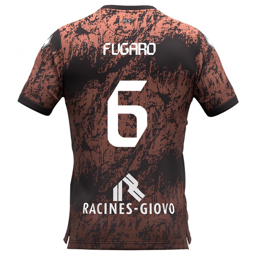 נשים כדורגל מטאו פוגארו #6 חום שחור הרחק ג'רזי 2025/26