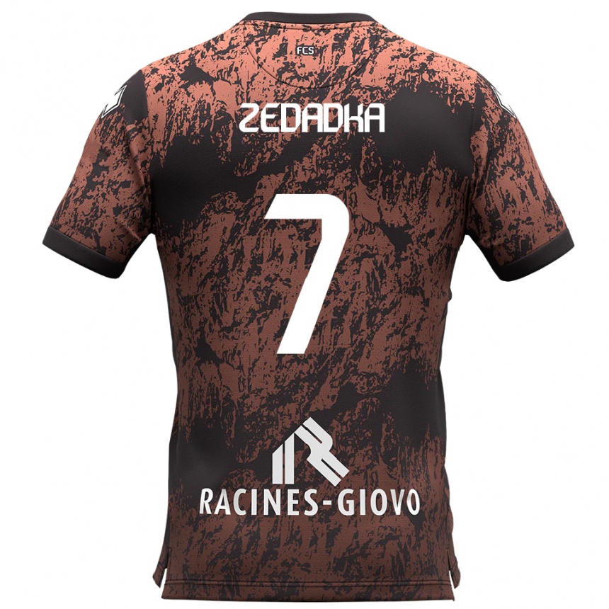 נשים כדורגל קארים זדאדקה #7 חום שחור הרחק ג'רזי 2025/26