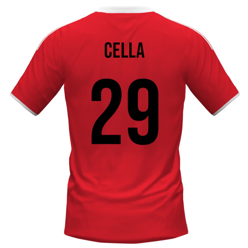 נשים כדורגל סטפנו סלה #29 אדום לבן הרחק ג'רזי 2025/26