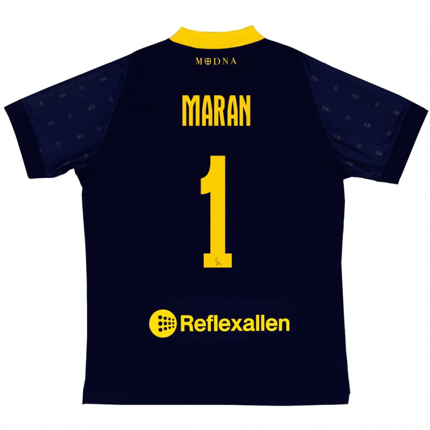 נשים כדורגל Andrea Maran #1 כחול נייבי צהוב הרחק ג'רזי 2025/26