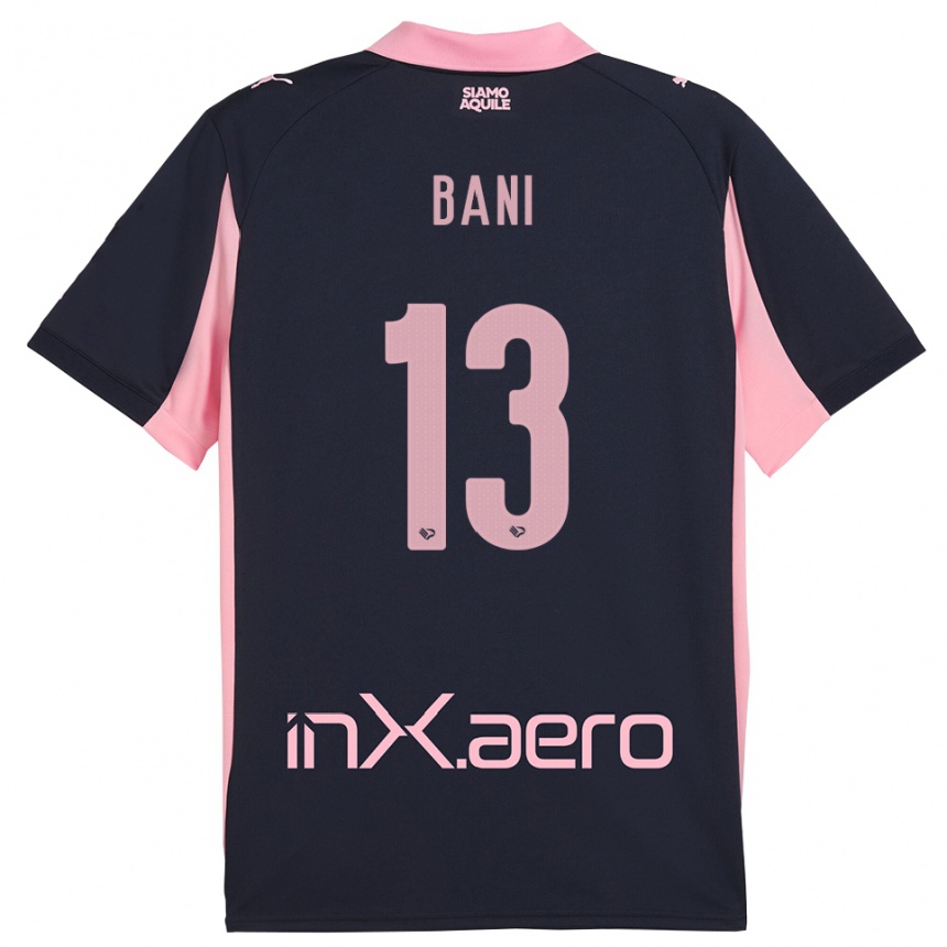 נשים כדורגל מתיה באני #13 כחול נייבי ורוד הרחק ג'רזי 2025/26