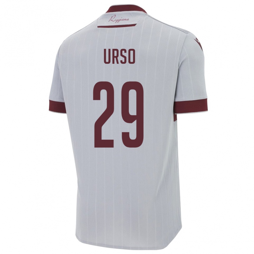 נשים כדורגל אוליבר אורסו #29 בורגונדי לבן הרחק ג'רזי 2025/26