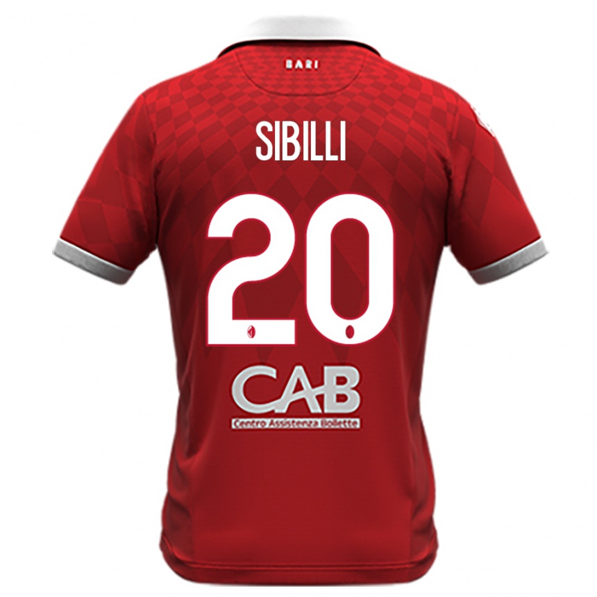 נשים כדורגל Giuseppe Sibilli #20 אדום לבן הרחק ג'רזי 2025/26