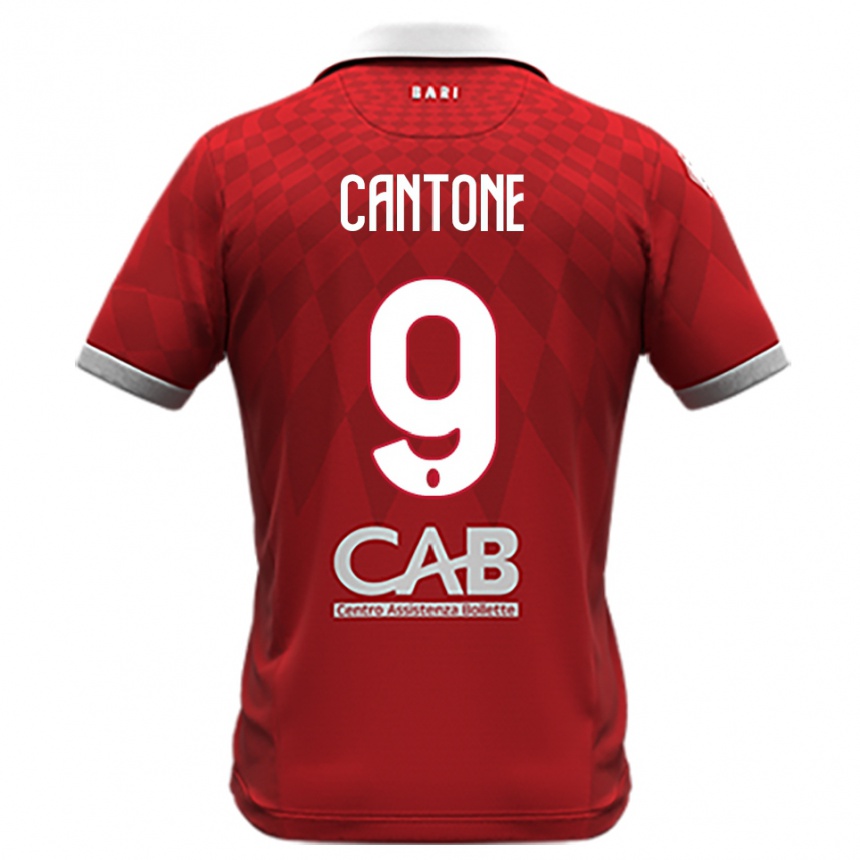 נשים כדורגל Thomas Cantone #9 אדום לבן הרחק ג'רזי 2025/26