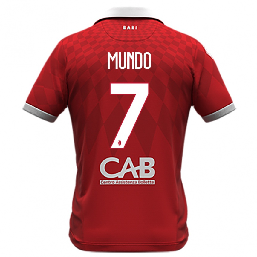 נשים כדורגל ניקולו מונדו #7 אדום לבן הרחק ג'רזי 2025/26