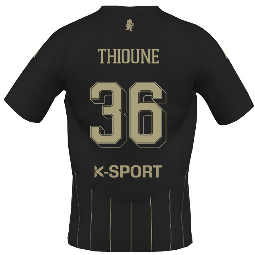 נשים כדורגל Alioune Thioune #36 אפור לבן הרחק ג'רזי 2025/26