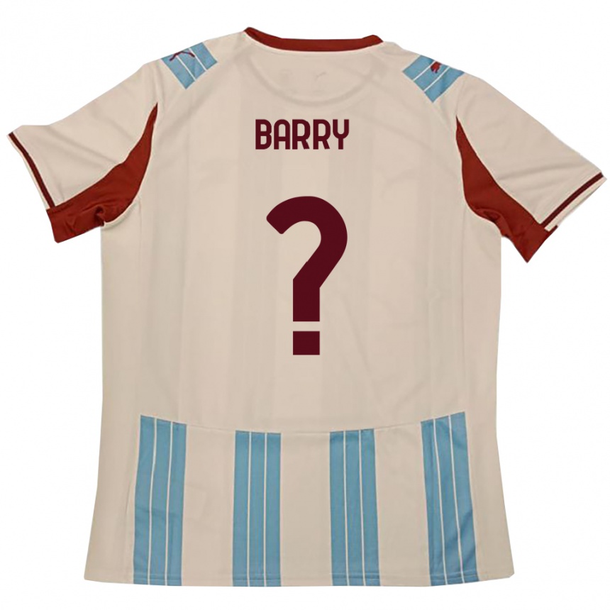 נשים כדורגל Sammy Barry #0 תכלת לבן הרחק ג'רזי 2025/26
