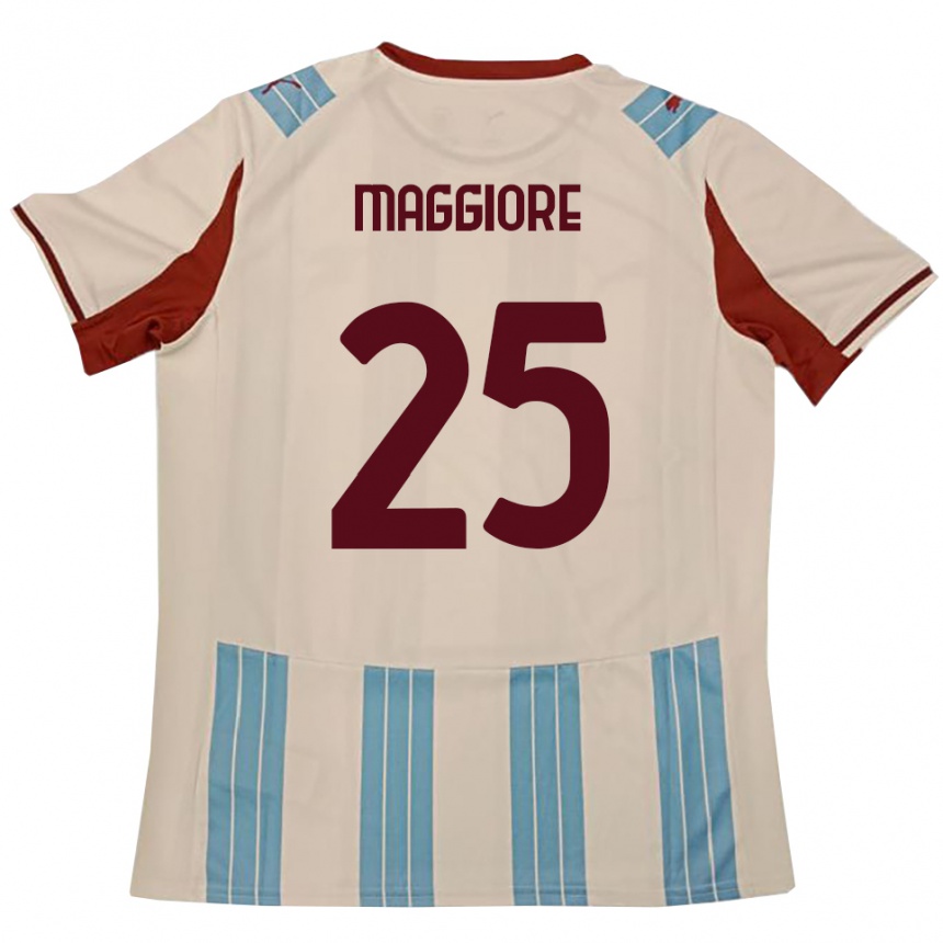 נשים כדורגל ג'וליו מג'ורה #25 תכלת לבן הרחק ג'רזי 2025/26