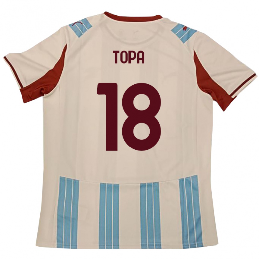 נשים כדורגל מאטיי טופה #18 תכלת לבן הרחק ג'רזי 2025/26