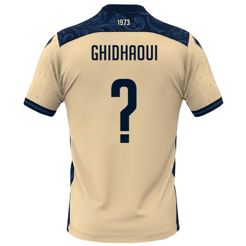 נשים כדורגל Mohyiddin Ghidhaoui #0 לבן כחול נייבי הרחק ג'רזי 2025/26