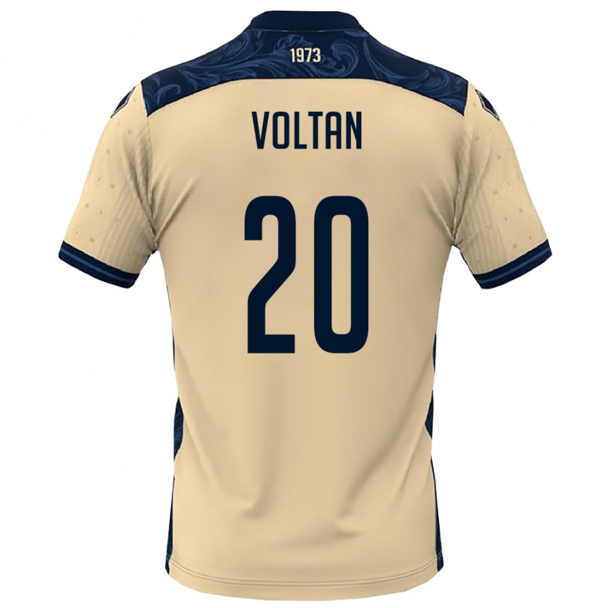 נשים כדורגל Davide Voltan #20 לבן כחול נייבי הרחק ג'רזי 2025/26