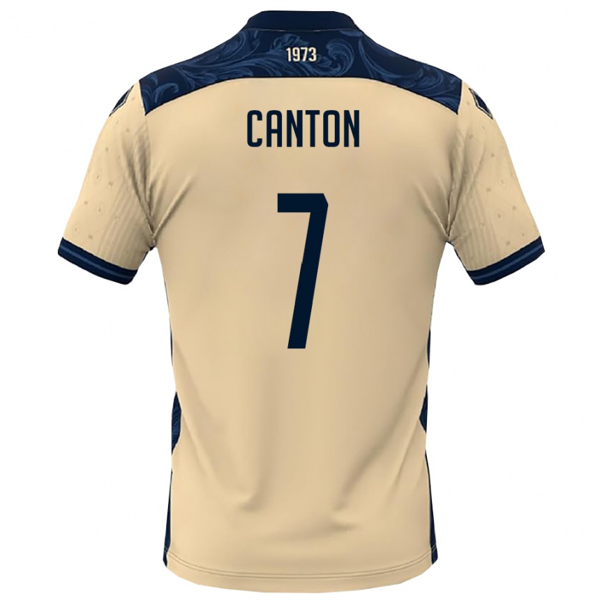 נשים כדורגל Mattia Canton #7 לבן כחול נייבי הרחק ג'רזי 2025/26