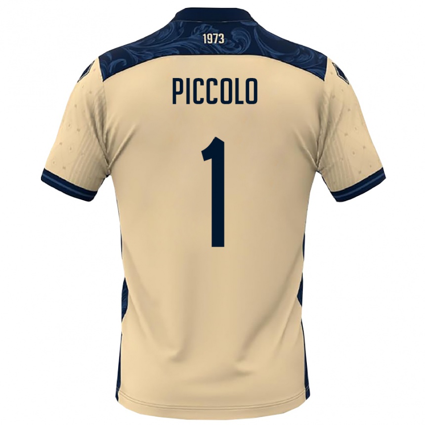 נשים כדורגל Giacomo Piccolo #1 לבן כחול נייבי הרחק ג'רזי 2025/26