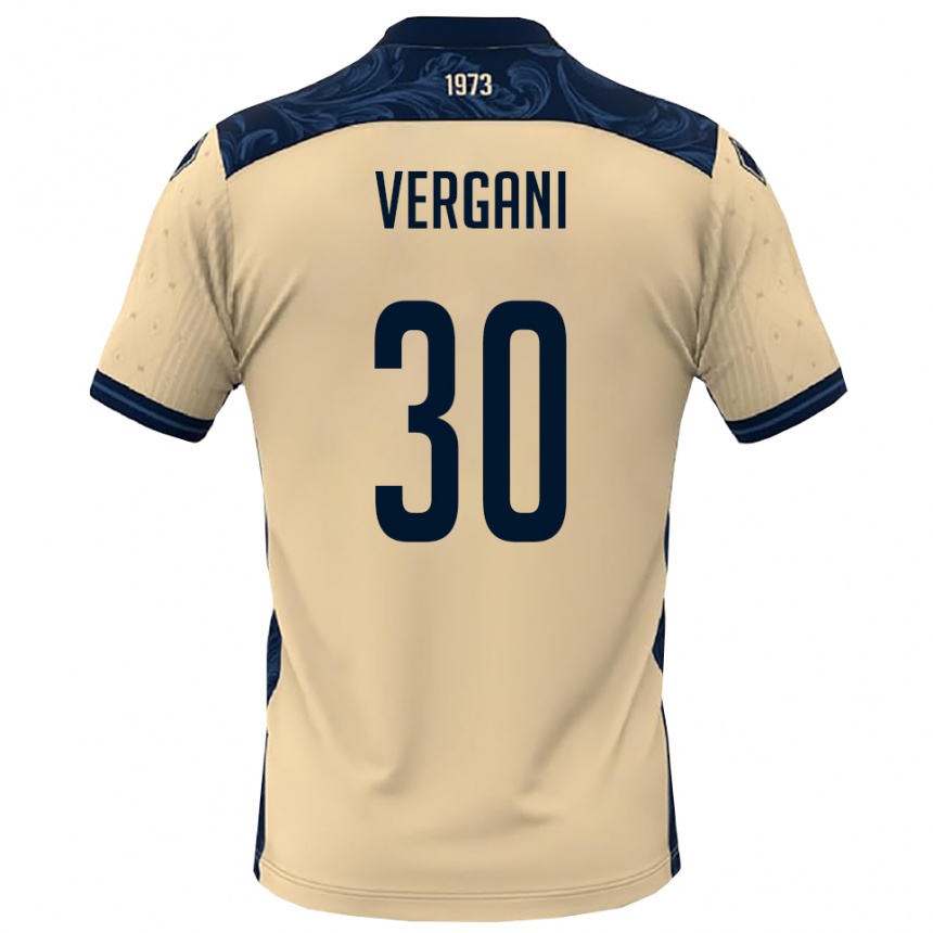 נשים כדורגל Mattia Vergani #30 לבן כחול נייבי הרחק ג'רזי 2025/26