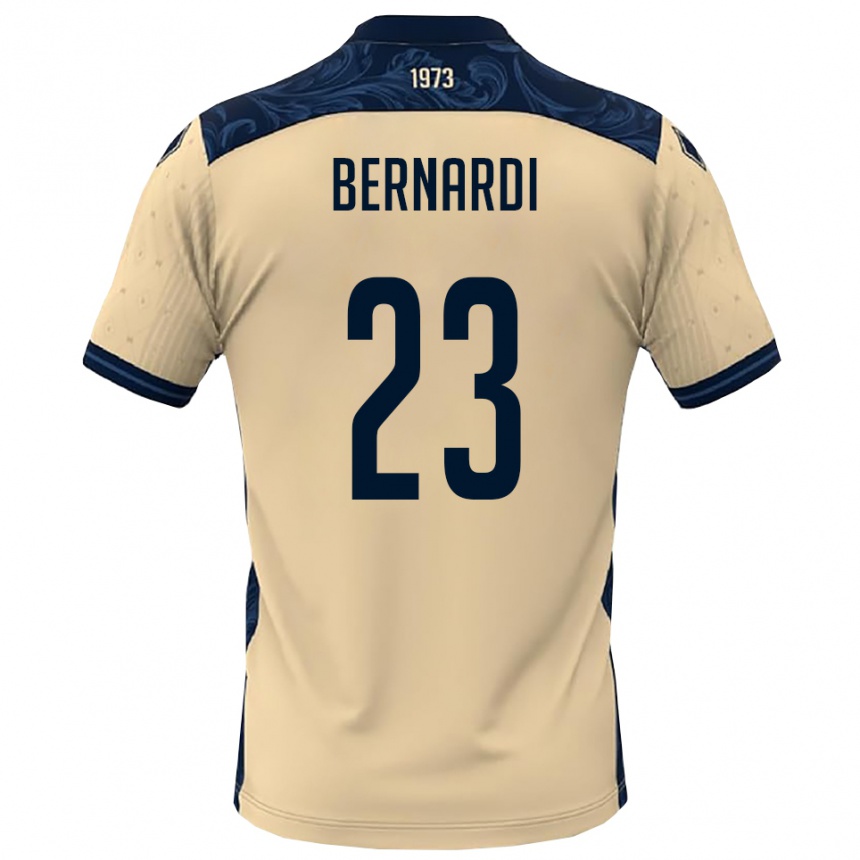 נשים כדורגל Andrea Bernardi #23 לבן כחול נייבי הרחק ג'רזי 2025/26