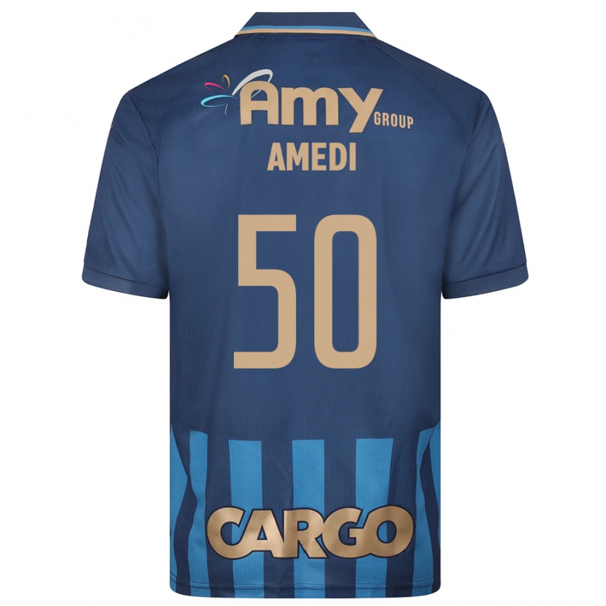 נשים כדורגל שורה אמדי #50 כחול נייבי כחול הרחק ג'רזי 2025/26