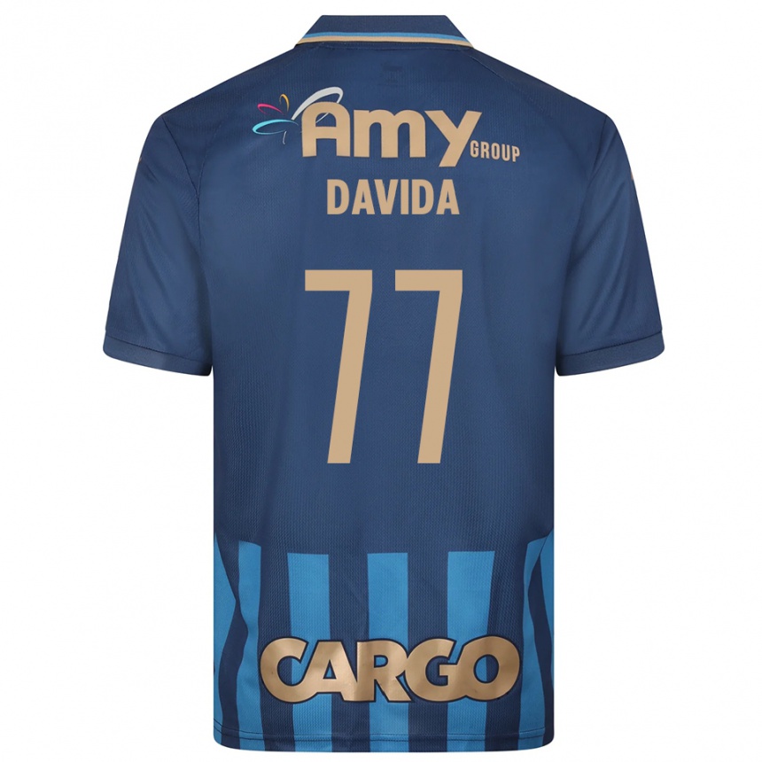 נשים כדורגל אושר דוידה #77 כחול נייבי כחול הרחק ג'רזי 2025/26